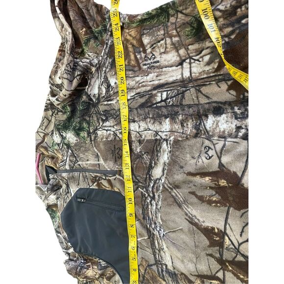 Dri Duck Mens Camouflage Outside Plam Quarter Zip Fleece Jacket Size XL - Picture 7 of 10